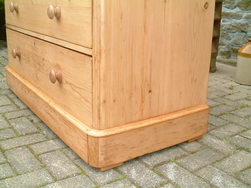 Large, Restored Mid-Victorian Pine 6 Drawer Chest