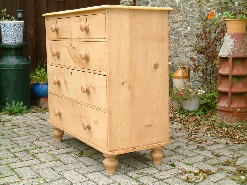 Image of the right hand side of the Victorian chest