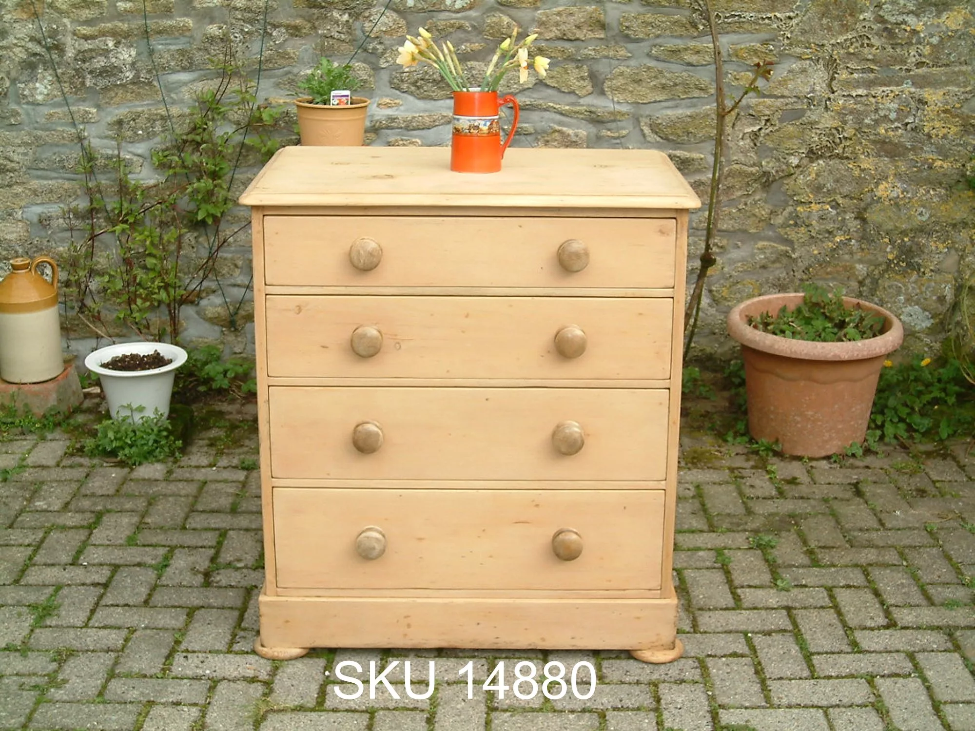 Early Victorian Chest-with floral decoration