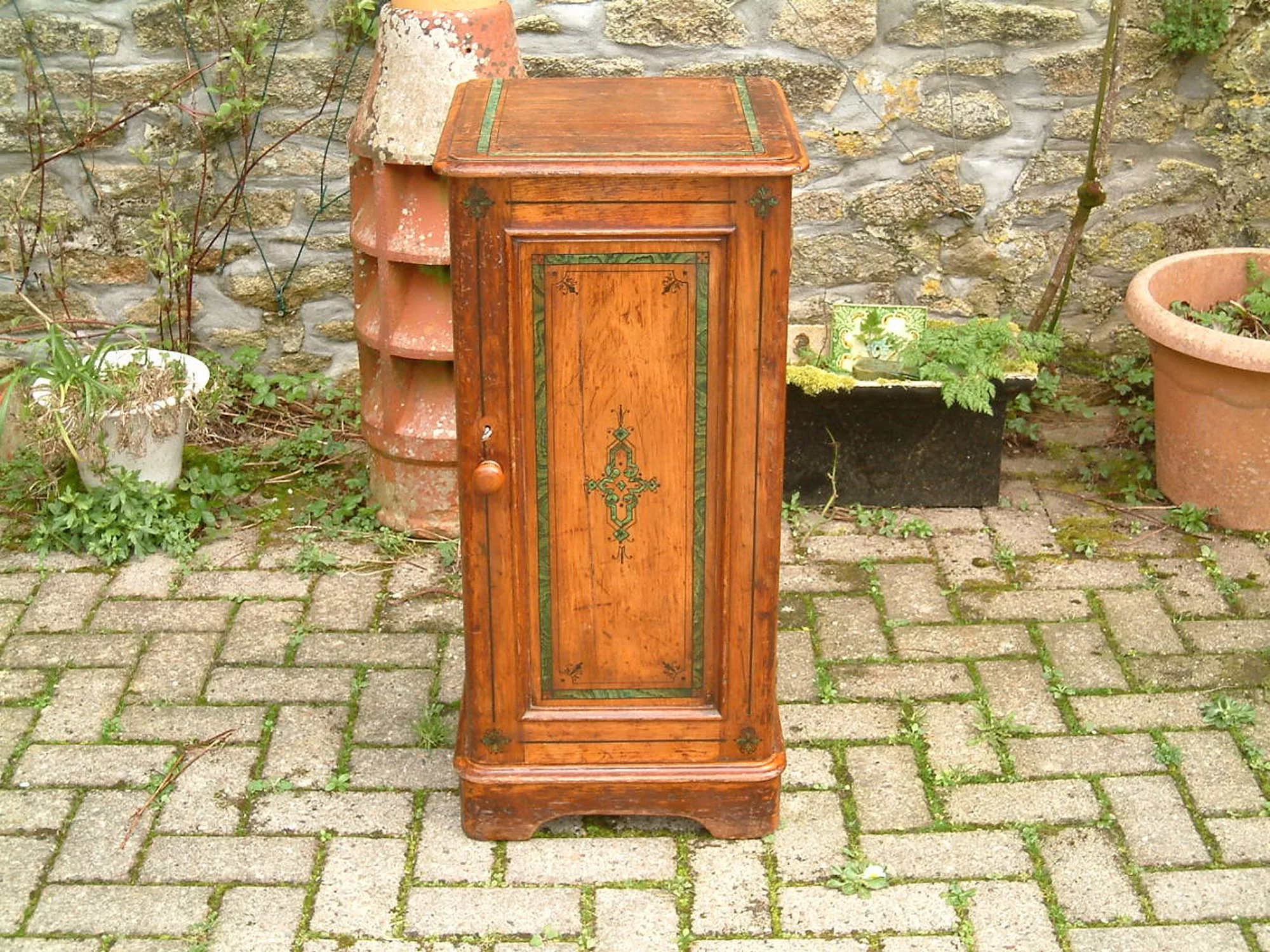 Victorian Pine Pot Cupboard-front