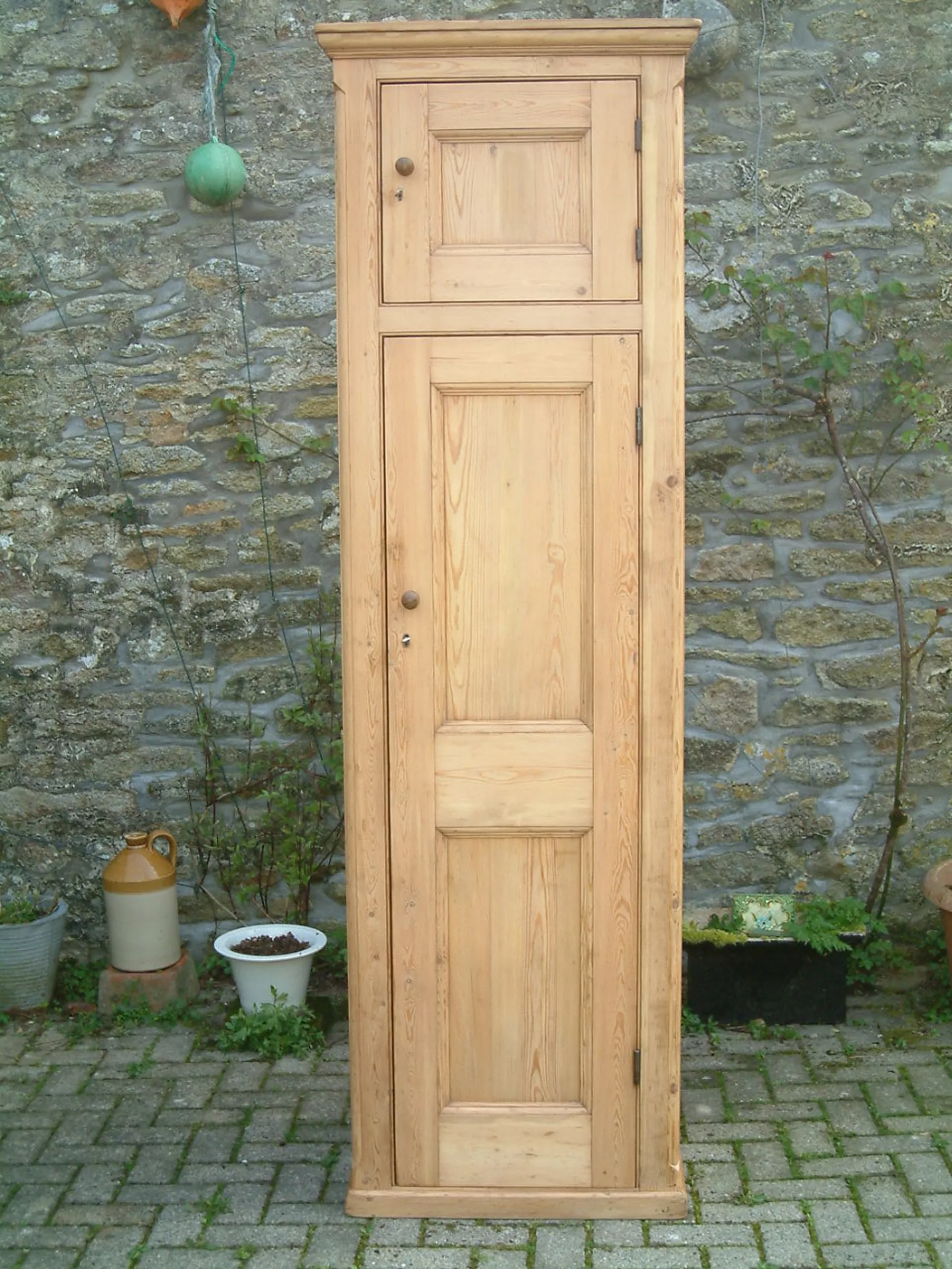 old pine cupboard-image of doors
