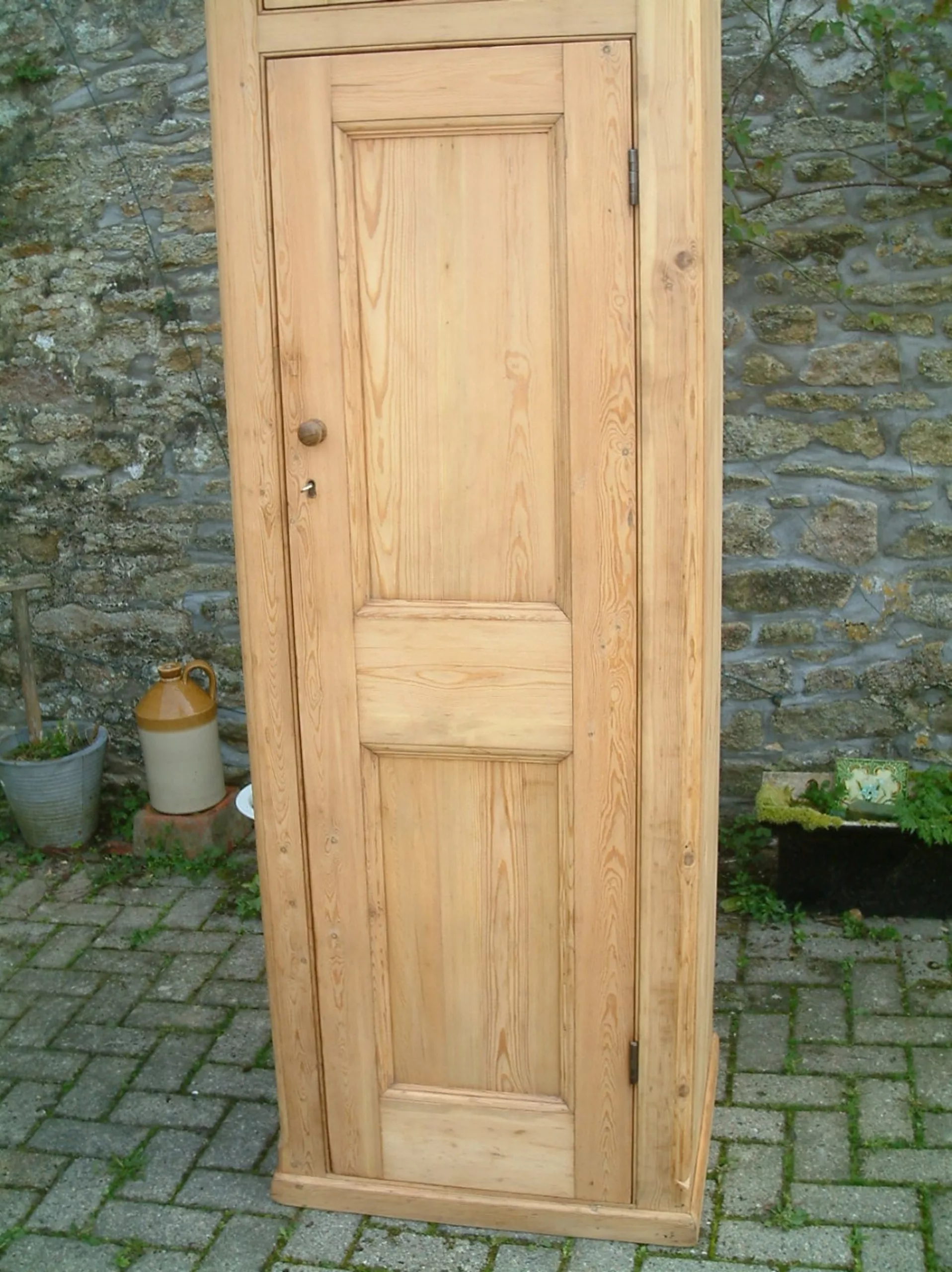 antique pine cupboard-bottom door