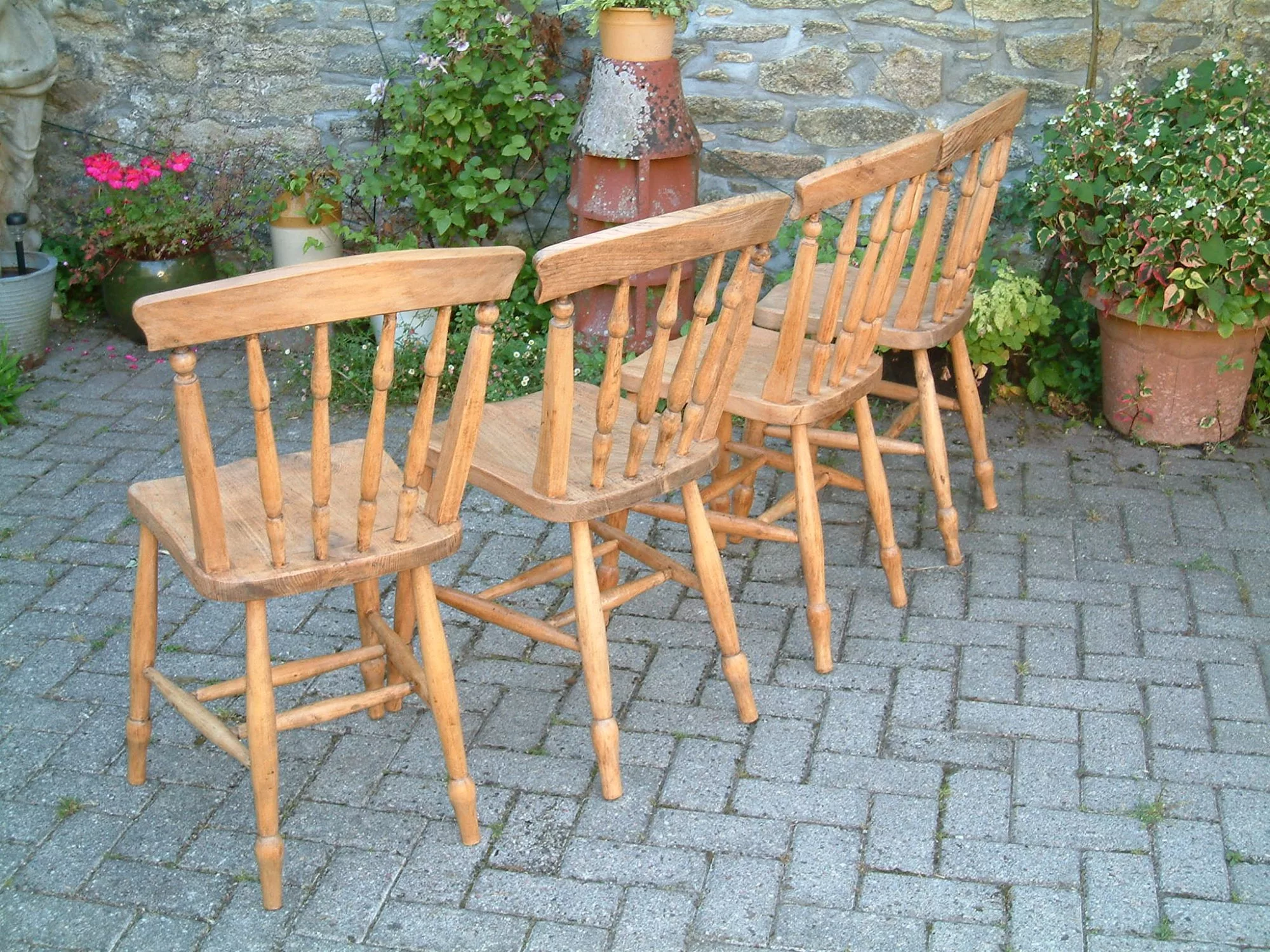 antique chairs - all the backs