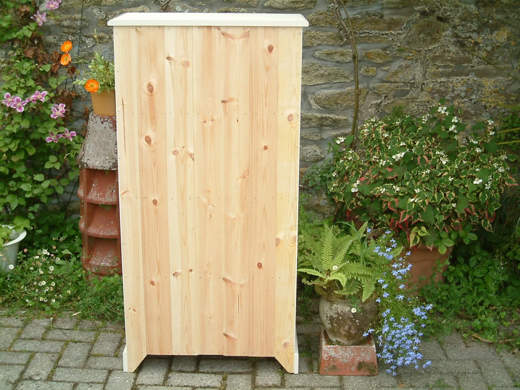 Painted pine cupboard - top
