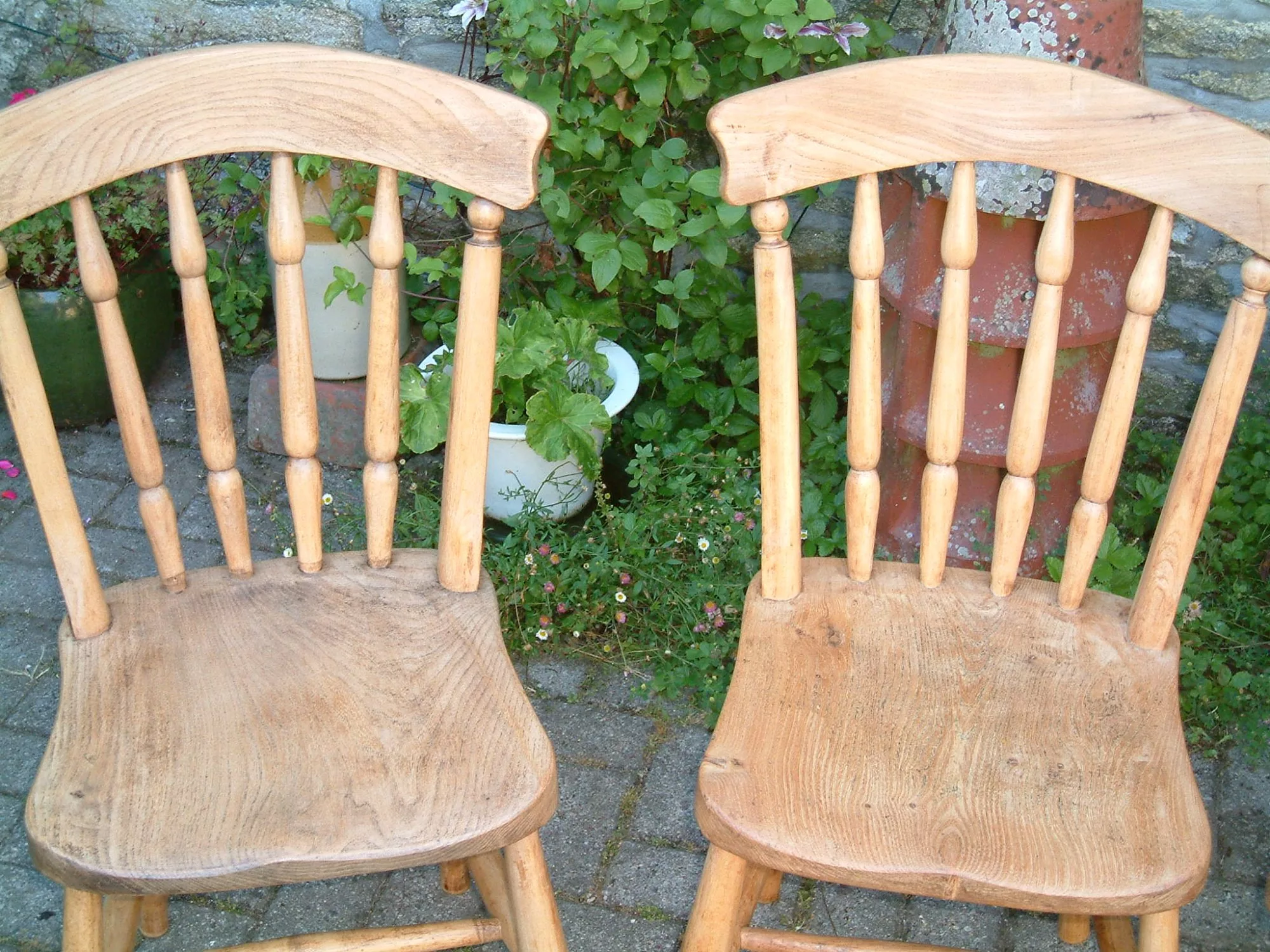 antique kitchen chairs - seats