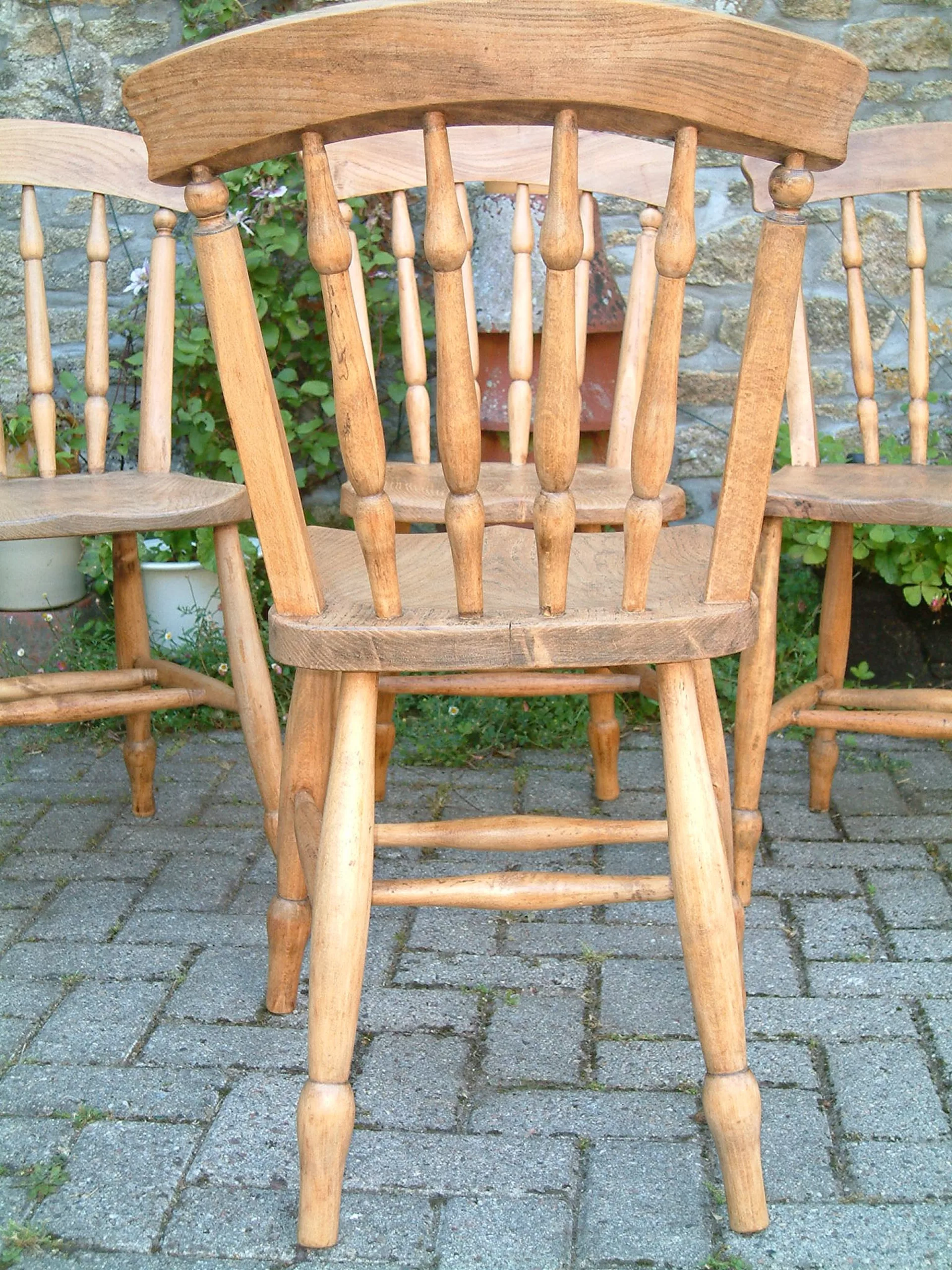 old elm and beech chairs - back