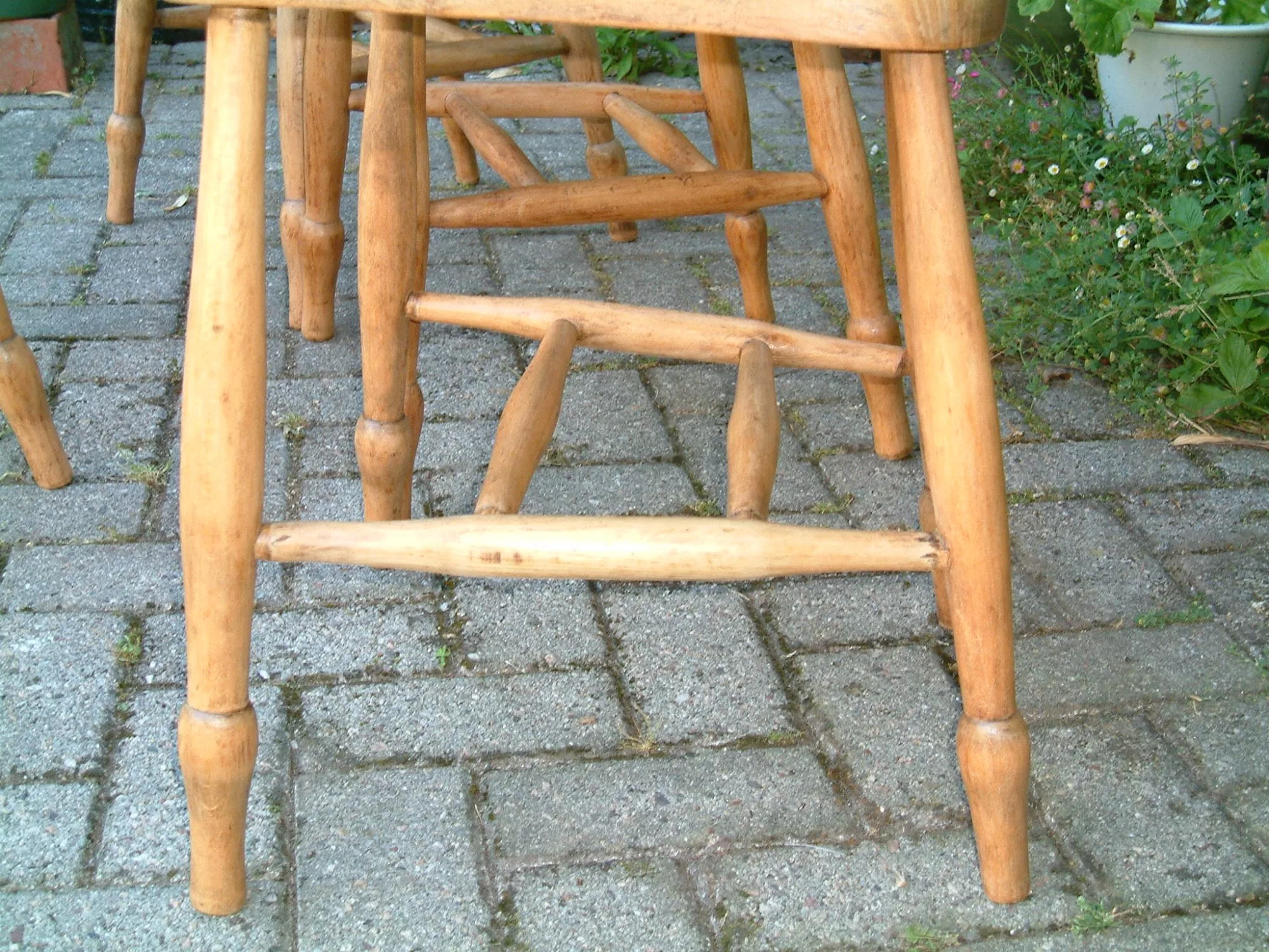 old antique chairs - stretchers